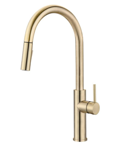 ברז מטבח נשלף מרובע פיה מסתובבת ניקל מוברש ריג'נט ברז מטבח נשלף מרובע פיה מסתובבת ניקל מוברש ריג'נט