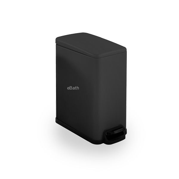 פח פדל מלבני רחב עם סגירה שקטה ניקל מוברש פח פדל מלבני רחב עם סגירה שקטה ניקל מוברש