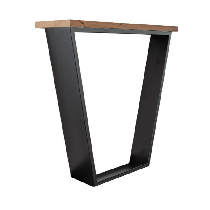 רגל דלפק לשולחן שחור מט LG60 רגל דלפק לשולחן שחור מט LG60