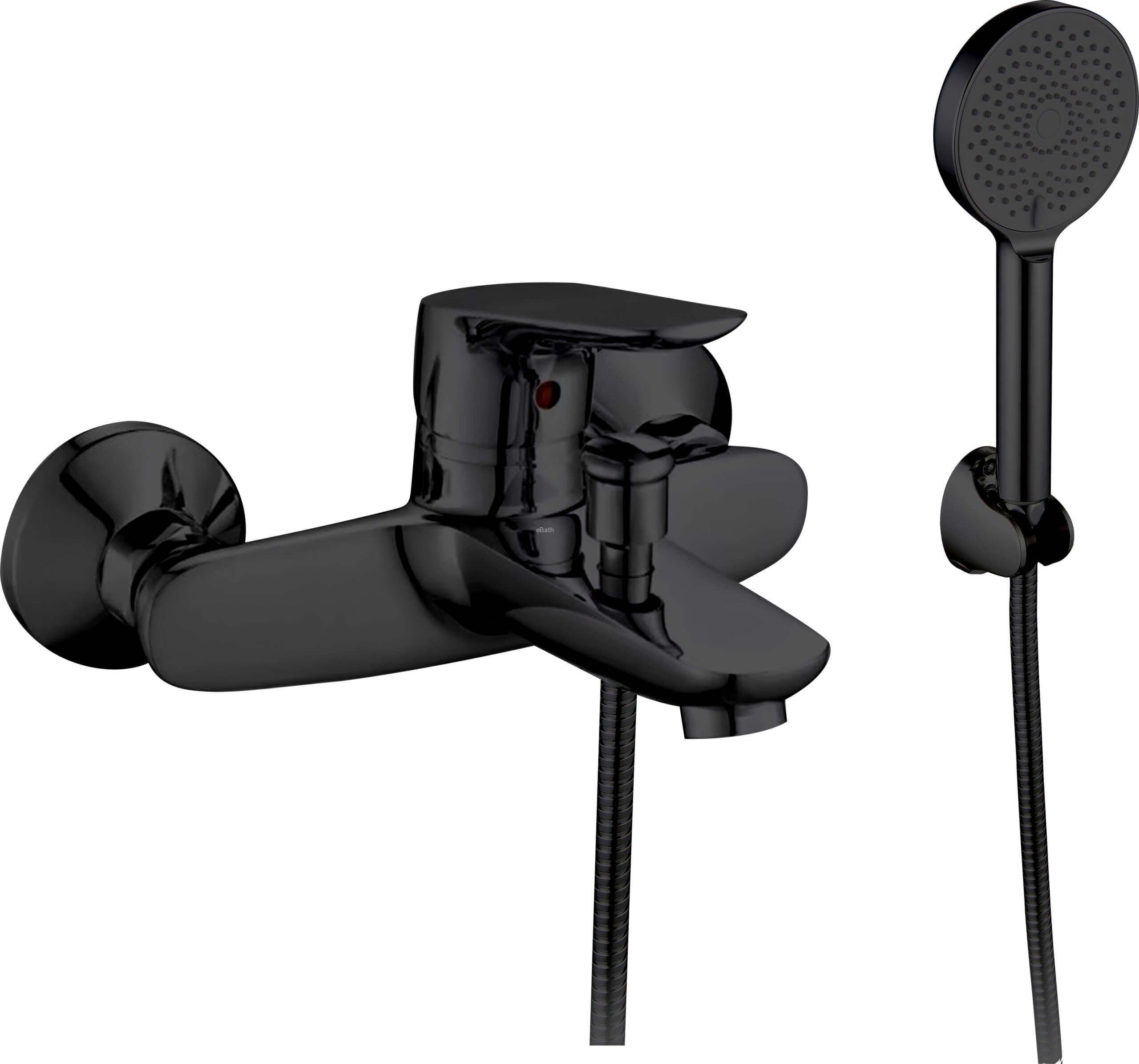 סוללה לאמבטיה שחור מט. סוללה לאמבטיה שחור מט.