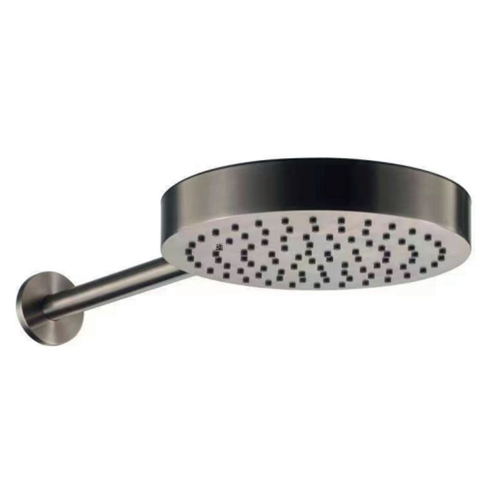 ראש גשם למקלחת זהב מט קירי כולל זרוע חיבור לקיר, דגם מטקה ראש גשם למקלחת זהב מט קירי כולל זרוע חיבור לקיר, דגם מטקה