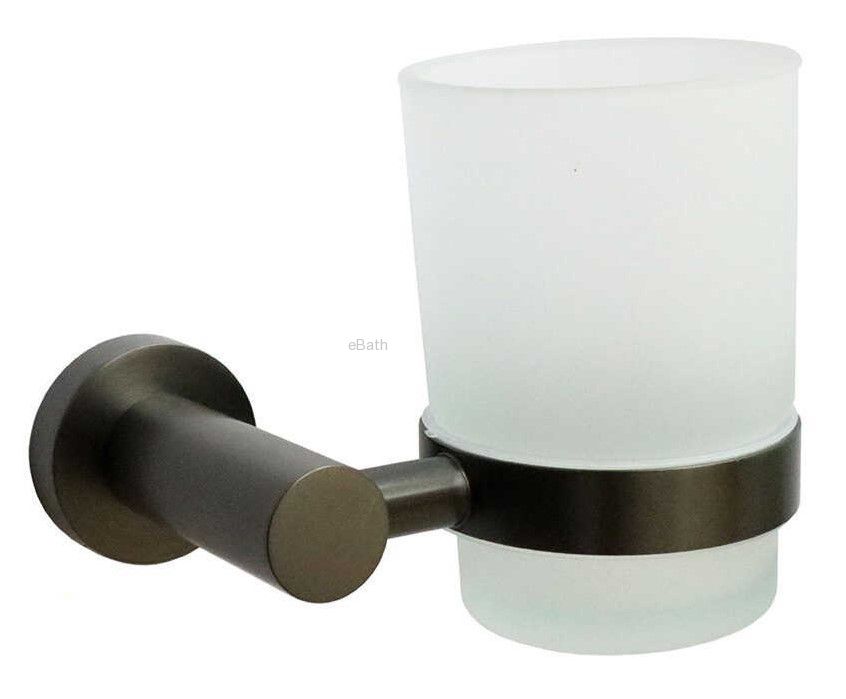 כוס למברשות שיניים תלוי בהדבקה שחור מט Minston כוס למברשות שיניים תלוי בהדבקה שחור מט Minston