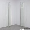 מקלחון פינתי 90X90, שתי דלתות קבועות ו-2 דלתות נפתחות פנימה והחוצה DALAS