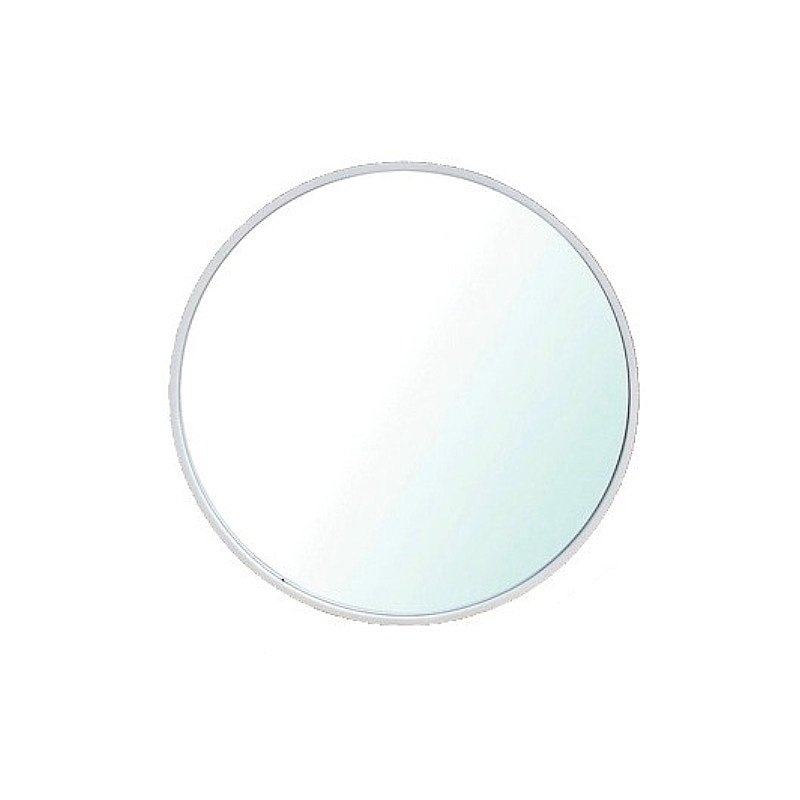 מראה עגולה קריסטלית מסגרת לבן קוטר 60 ס"מ מראה עגולה קריסטלית מסגרת לבן קוטר 60 ס"מ