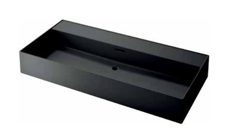 כיור אמבטיה שחור מט, תלוי /מונח , עם חור/בלי חור במבחר מידות כיור אמבטיה שחור מט, תלוי /מונח , עם חור/בלי חור במבחר מידות