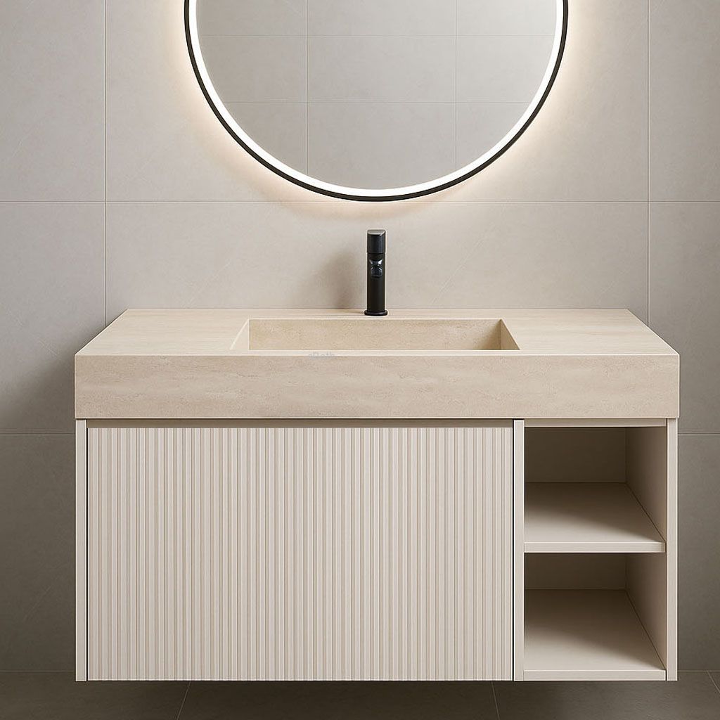 ארון אמבטיה תלוי עם כיור גרניט פורצלן Tirador Granit ארון אמבטיה תלוי עם כיור גרניט פורצלן Tirador Granit