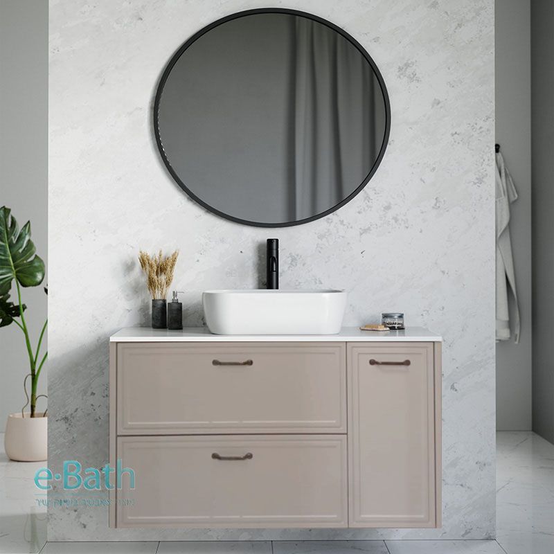 ארון אמבטיה תלוי מגירות עם משטח Spirela-C ארון אמבטיה תלוי מגירות עם משטח Spirela-C