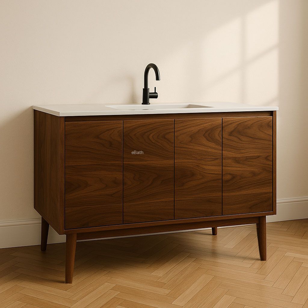 ארון אמבטיה עומד אגוז אמריקאי MIDTOWN ארון אמבטיה עומד אגוז אמריקאי MIDTOWN