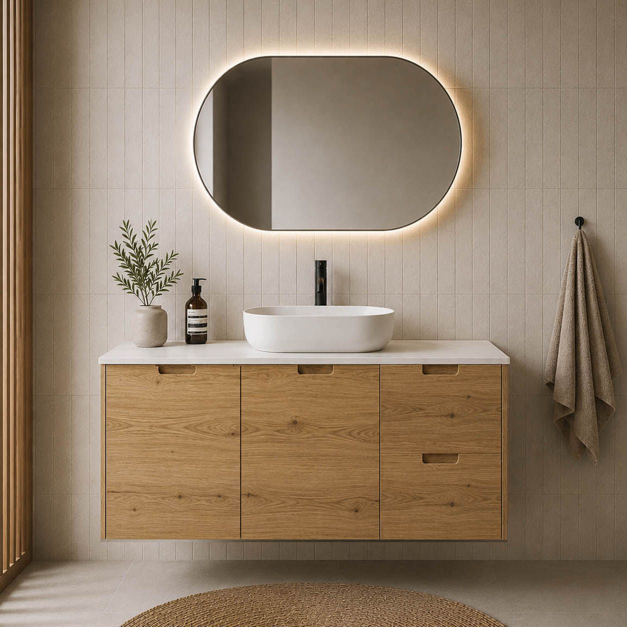 ארון אמבטיה תלוי Loria Plus Wood ארון אמבטיה תלוי Loria Plus Wood