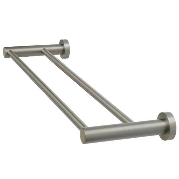 מוט למגבת כפול 60 ס"מ גרפיט Round מוט למגבת כפול 60 ס"מ גרפיט Round