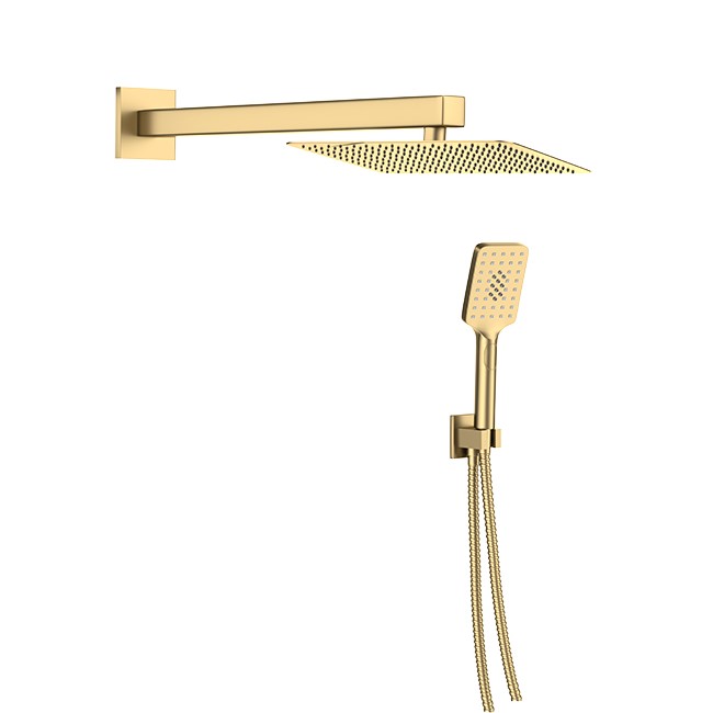 סט מרובע ראש מקלחת קוטר 25 ס"מ גרפיט סט מרובע ראש מקלחת קוטר 25 ס"מ גרפיט