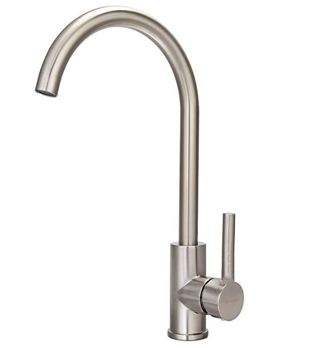 ברז למטבח גבוה פיה מסתובבת ניקל ברז למטבח גבוה פיה מסתובבת ניקל