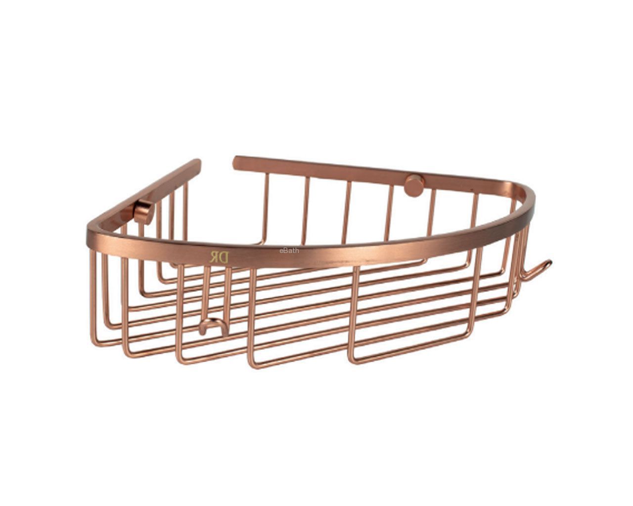 רשת דו קומתי מעוגלת למקלחת רוז גולד רשת דו קומתי מעוגלת למקלחת רוז גולד