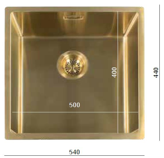 כיור מטבח נירוסטה AQUATOP מיאמי 60 ס"מ כיור מטבח נירוסטה AQUATOP מיאמי 60 ס"מ