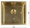 כיור מטבח נירוסטה AQUATOP מיאמי 60 ס