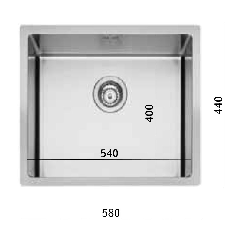 כיור מטבח נירוסטה AQUATOP נטורליסט 60 ס"מ כיור מטבח נירוסטה AQUATOP נטורליסט 60 ס"מ