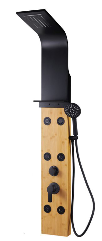 פנל במבוק עם אינטרפוץ מובנה למקלחת פנל במבוק עם אינטרפוץ מובנה למקלחת