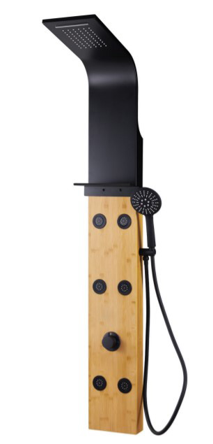 מוט פינוק במבוק למקלחת מוט פינוק במבוק למקלחת