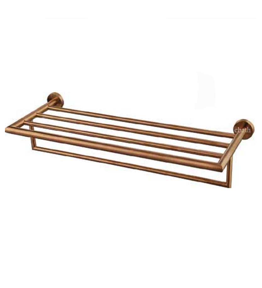 מדף מגבות רוז גולד Round מדף מגבות רוז גולד Round