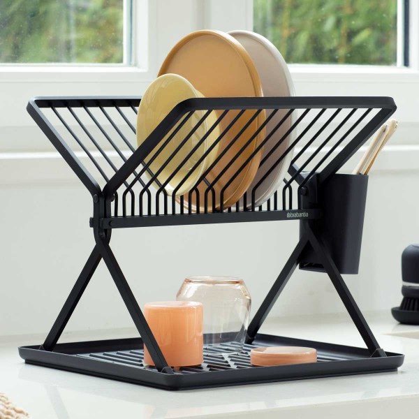 מתקן לייבוש כלים אפור Brabantia איכותי. מתקן לייבוש כלים אפור Brabantia איכותי.