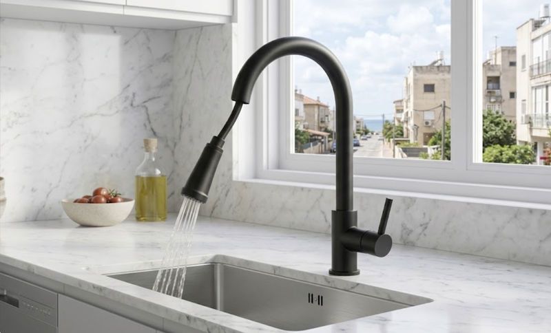 ברזים נשלפים למטבח