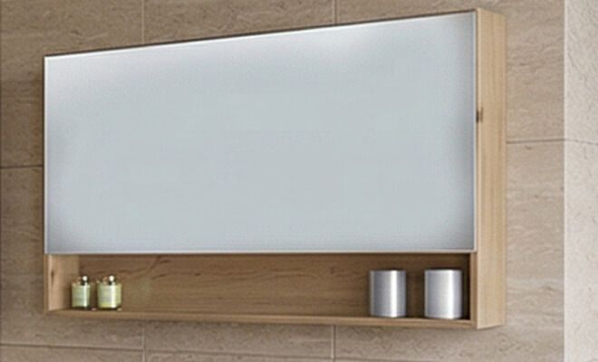 מראות קלפה למקלחת עם ארון אחסון — eBath